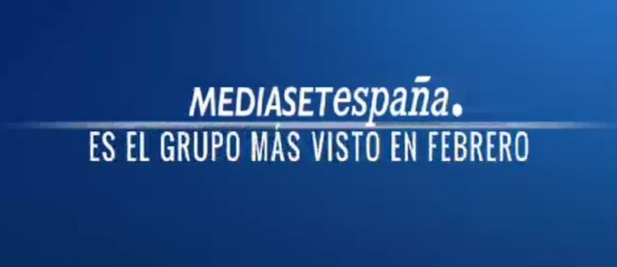 Canción anuncio Mediaset líder de audiencia en febrero