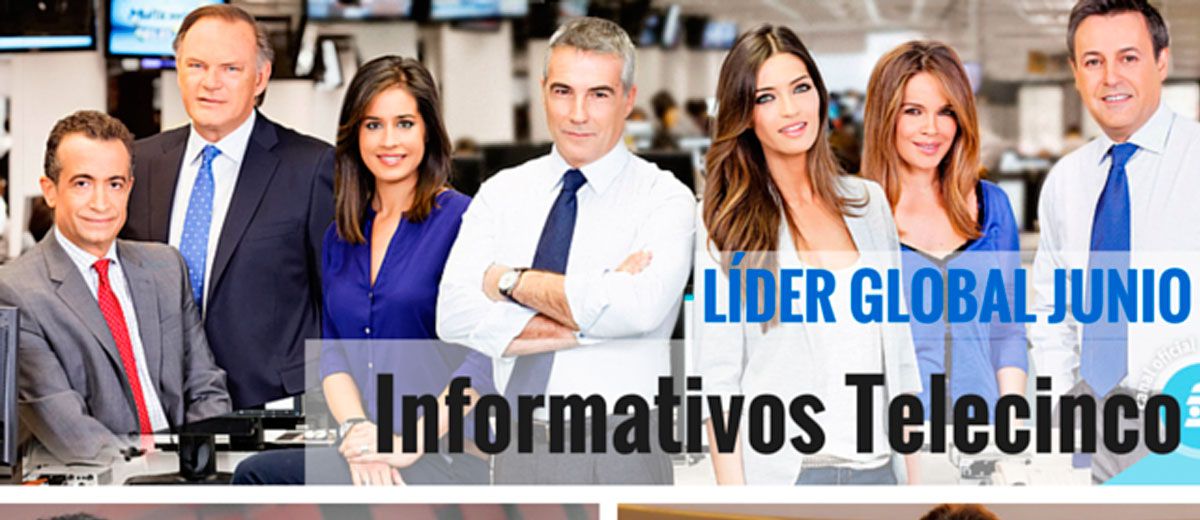 ¿Quién lidera los informativos en cada franja en junio?