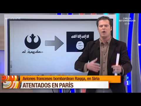 ‘La Mañana de La 1’ confunde el logo de la Alianza Rebelde de Star Wars con el de Al Qaeda