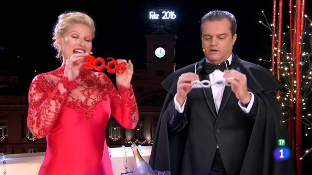 Así fueron las campanadas de TVE con Anne Igartiburu y Ramón García