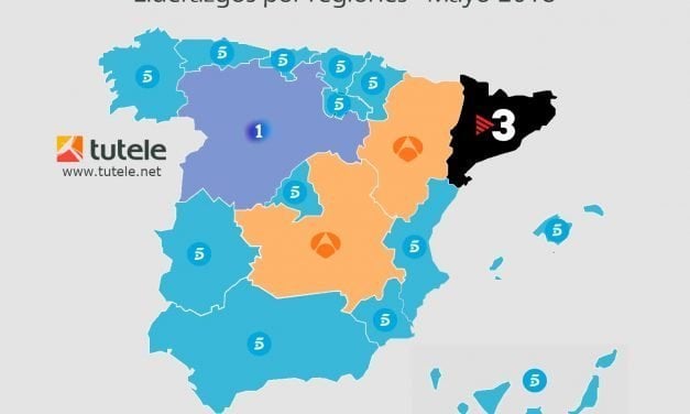El mapa de las audiencia de mayo 2018