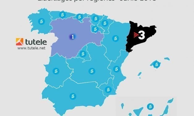 El mapa de las audiencias de junio 2018