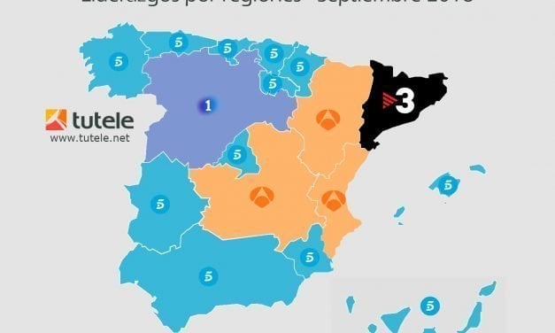 El mapa de las audiencia de septiembre 2018
