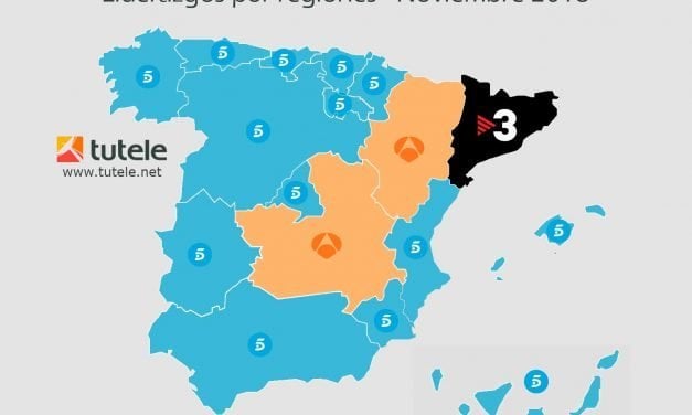 El mapa de las audiencia de noviembre 2018