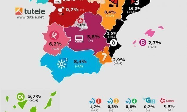 Mapa audiencias autonómicas febrero 2019