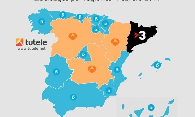 El mapa de las audiencia de febrero 2019