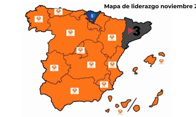 Mapa de audiencias noviembre 2023